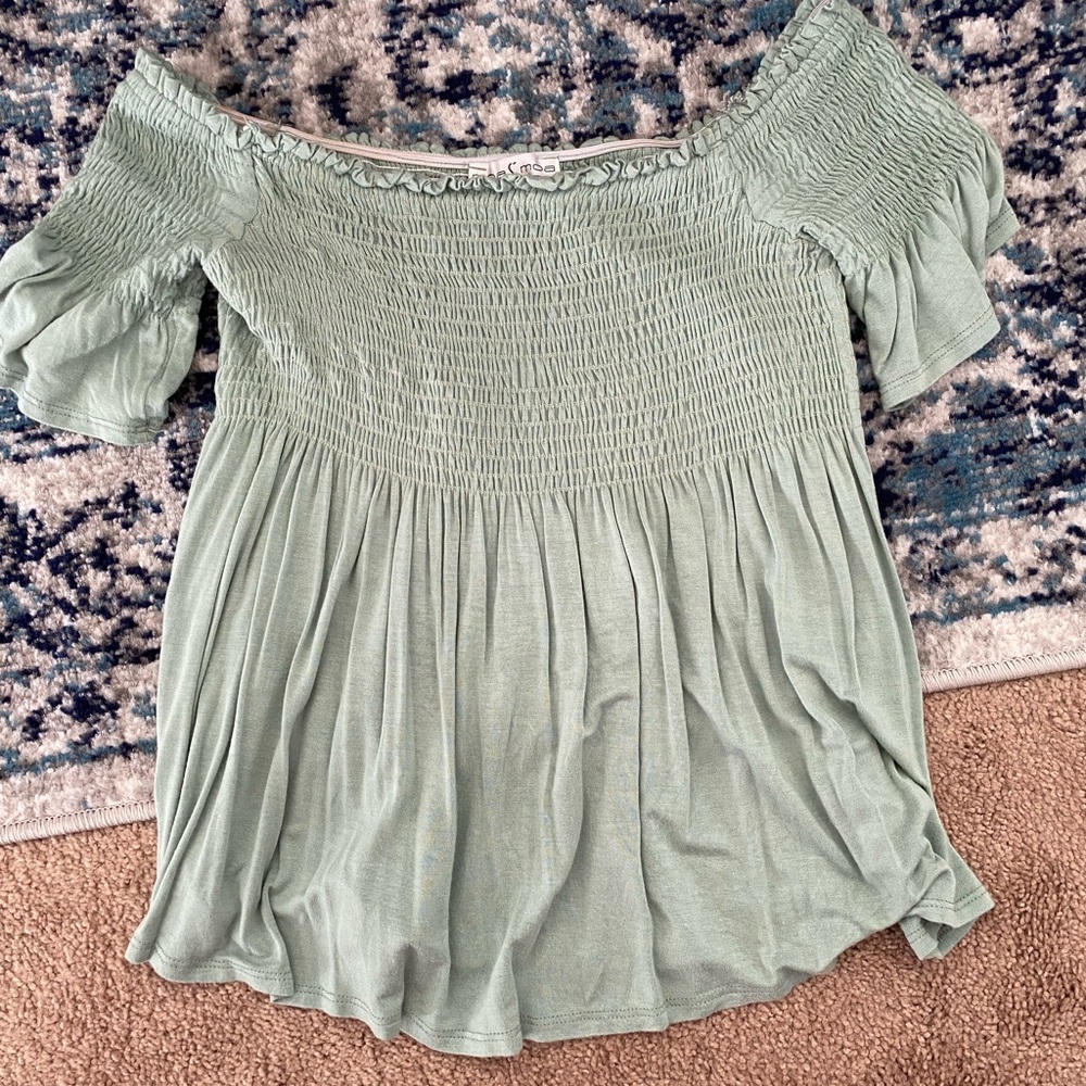Off the Shoulder Smocked Top